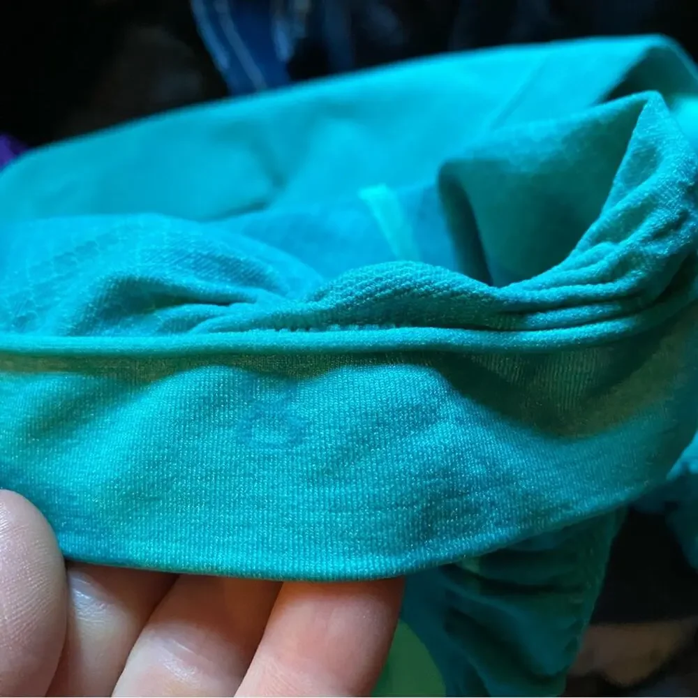 Lululemon In The Flow Crop II Heathered Teal Size 8‎